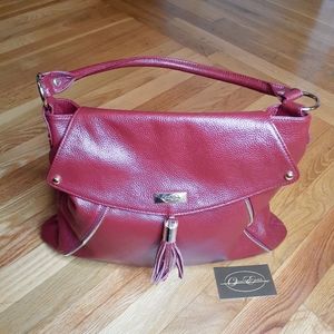 Onna Ehrlich "Kelly" Leather Bag OS Red Onna Ehrlich